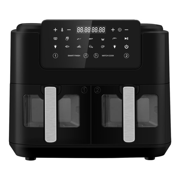 Belfry Kitchen Dual Zone Air Fryer Oil Free 9L Large Air Fryer For